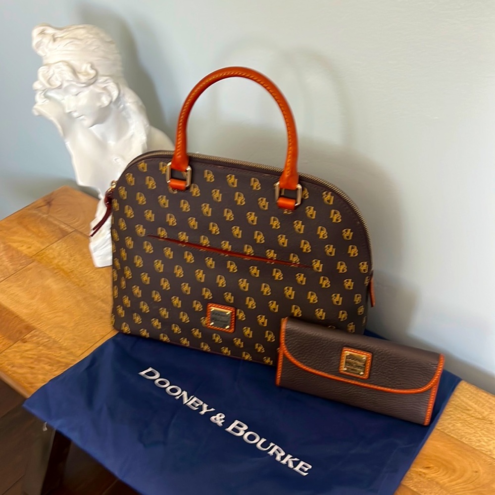 Dooney & Bourke satchel & wallet